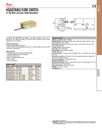 Thumbnail of document Data Sheet - AFS Adjustable flow Switch